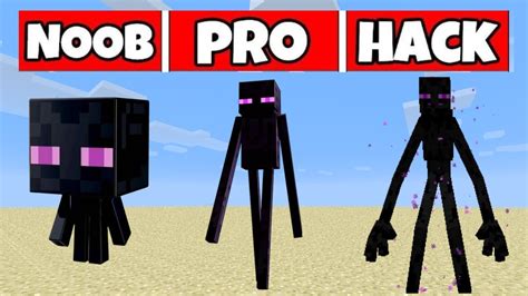 Minecraft Noob Ender Man Pro Ender Man Hacker Ender Man Minecraft Mobes Battle Youtube