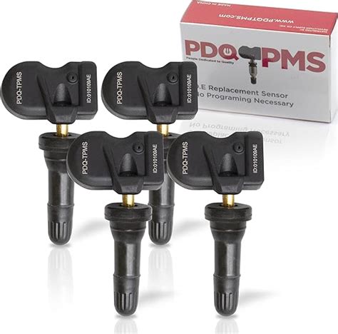 Amazon PDQ TPMS 315 MHZ Tire Pressure Sensor 4 Pack Rubber Snap In