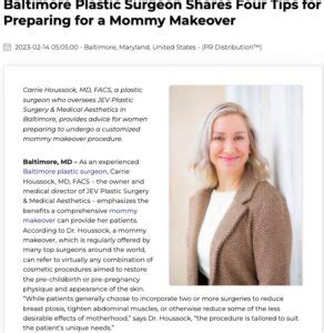 Baltimore Plastic Surgeon On Preparing For A Mommy Makeover