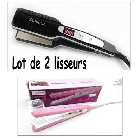 FER A LISSER LISSEUR VAPEUR PLAQUE TITANE LARGE POUR CHEVEUX HUMIDES