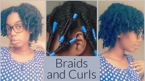 Braid And Curl On Type 4 Hair Ft Mielle Organics Youtube