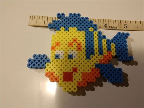 Perler Bead Flounder Magnet Etsy