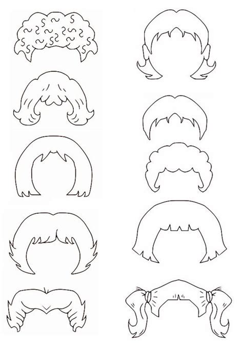 Coloring Page hair - Free printables - Img 27226