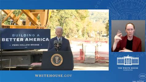 President Biden Touts Quick Work Of Rebuilding Fern Hollow Bridge Pittsburgh Business Times