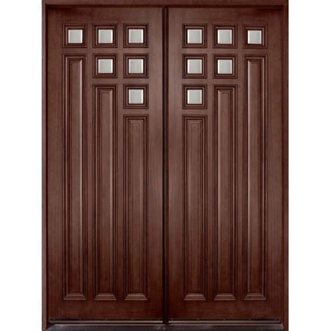 Mm Thick Termite Proof Solid Wooden Modern Design Single Main Door