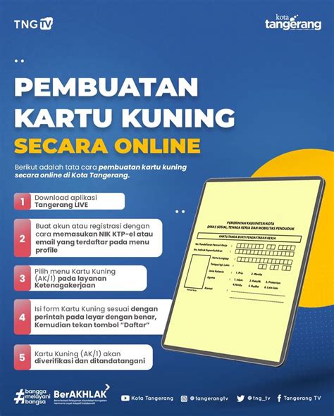 Pembuatan Kartu Kuning Secara Online