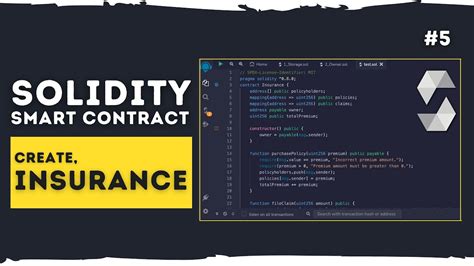 Solidity Insurance Smart Contract Create Insurance Smart Contract