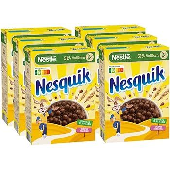 Nestlé Nesquik Knusper Frühstück Schoko Cerealien mit Vollkorn 1er