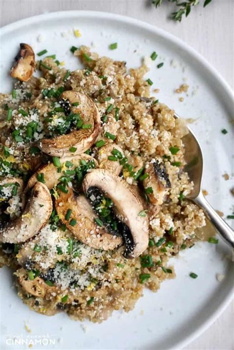 Mushroom Quinoa Risotto Quinotto Not Enough Cinnamon