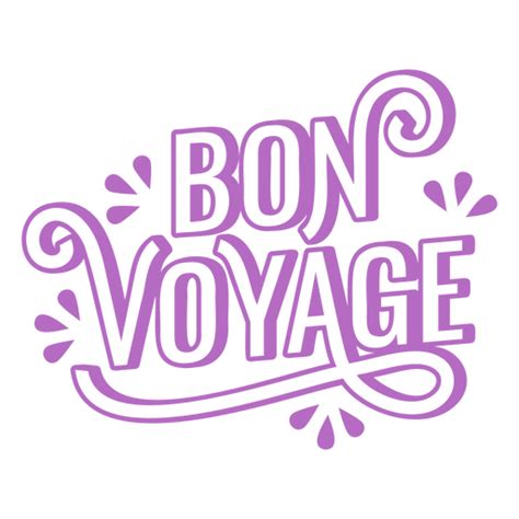 Bon Voyage Vintage Quote PNG & SVG Design For T-Shirts