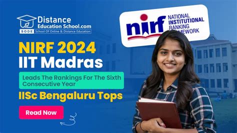 Nirf Rankings Iit Madras Top Position Iisc Bengaluru University