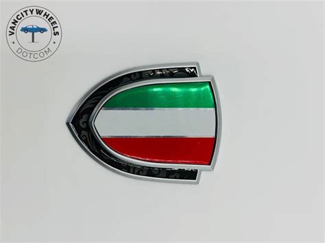 D Metal Italy Italian Flag Car Trunk Window Side Emblem Badge Decal