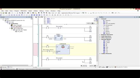 Codesys Grafcet Basico Con Temporizador Y Contador YouTube