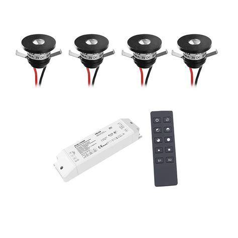 Mini Spotlights Set Of W Led Aluminium Mini Recessed Spotlights