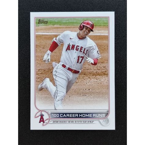 大谷翔平 2022 Topps Update Shohei Ohtani 100 Career Home Runs 蝦皮購物