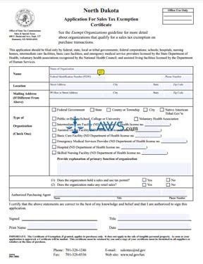 Free Form Application For Sales Tax Exemption Certificate Free