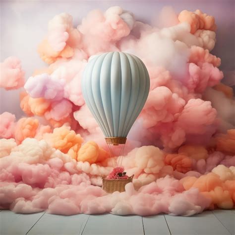 Premium Photo Colorful Hot Air Balloons Floating In The Sky