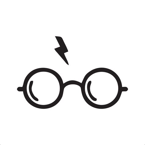 Harry Potter Glasses And Lightning Bolt Sticker Window Or