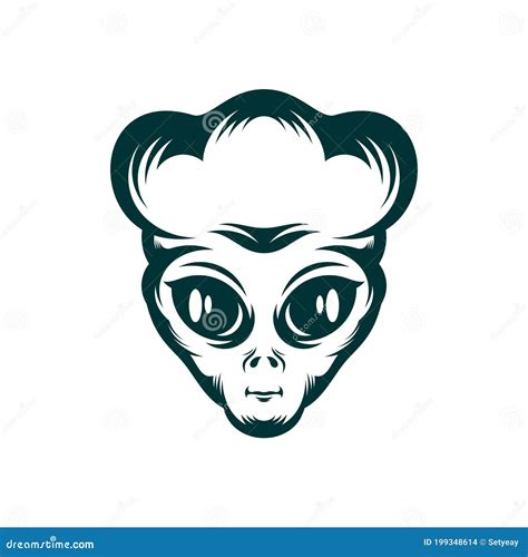 Alien Logo Design Vector Illustration, Alien Design Template Stock Vector - Illustration of ...