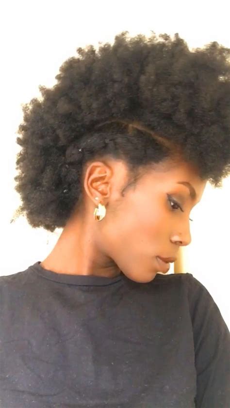 FROHAWK/MOHAWK on 4c natural hair | 4c natural hair, Natural hair ...