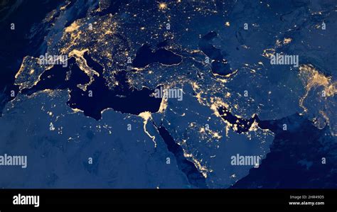 Nasa Map Of Korea Night Lights