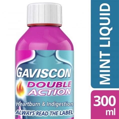 2 Bottles X Gaviscon Peppermint Double Action Liquid For Fast Acting