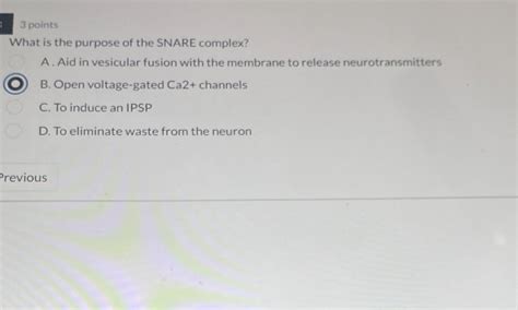 Solved 3 ﻿pointswhat Is The Purpose Of The Snare Complexa