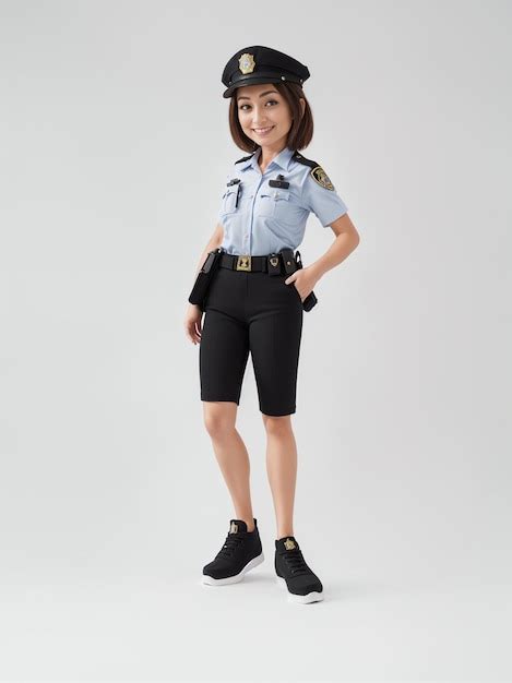 Premium Photo | A girl in a police uniform