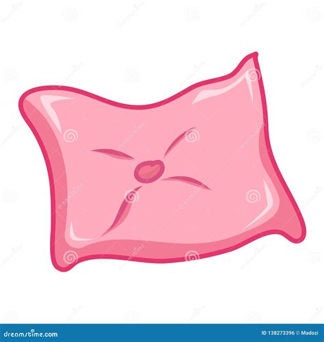 Pink Pillow Isolated Illustration Stock Vector Illustration Of Cotton