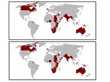 The British Empire map at its territorial peak in 1921 | TPT