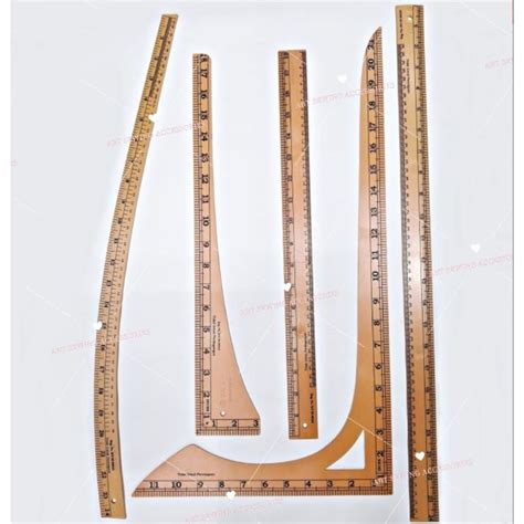 Pvc Tailoring Ruler Wooden Tailoring Ruler Pembaris Kayu Jahit