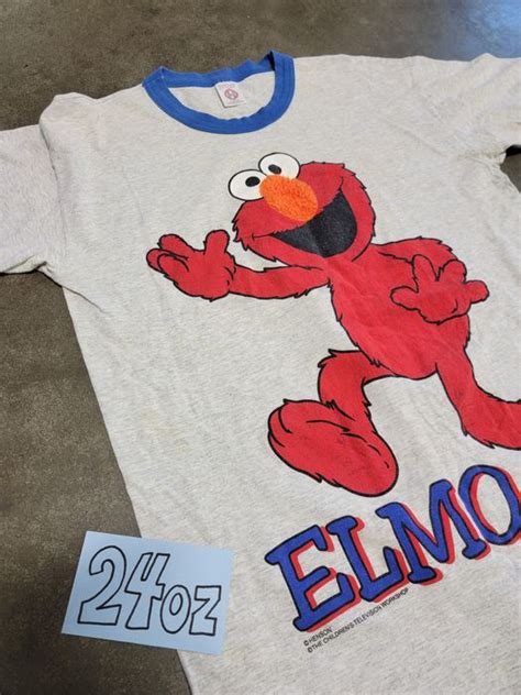 Vintage Vintage Elmo Sesame Street Sleep Shirt Grailed