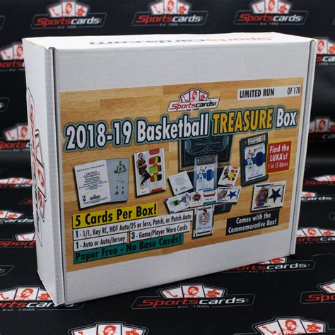 Sportscards 2018 19 Basketball Treasure Mystery Box 5 Auto