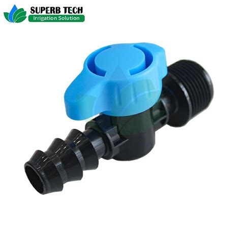 Dn16 Dn20 Dn25 Irrigation Tape Connector Plastic Suction Barb Drip Tape