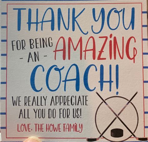 Thank You For Being An Amazing Coach We Appreciate All You Do For Us