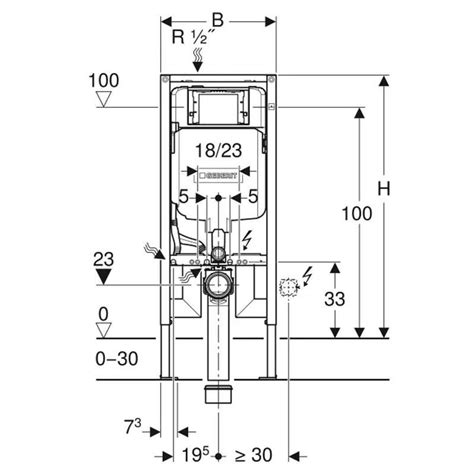 Geberit Duofix Module Avec Sortie Sigma Pour Wc Suspendus Cm