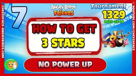 Level 7 How To Get 3 Stars For Angry Birds Friends Tournament 1329 Without Power No Power Up