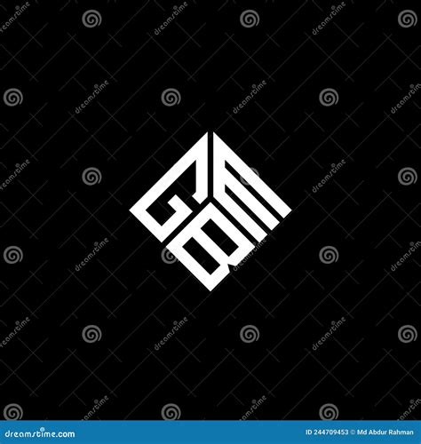 GBM Letter Logo Design On Black Background GBM Creative Initials