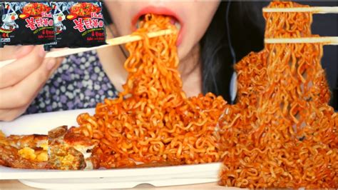 Asmr Spicy Noodles Budak Noodle Eating Sound No Talking Youtube