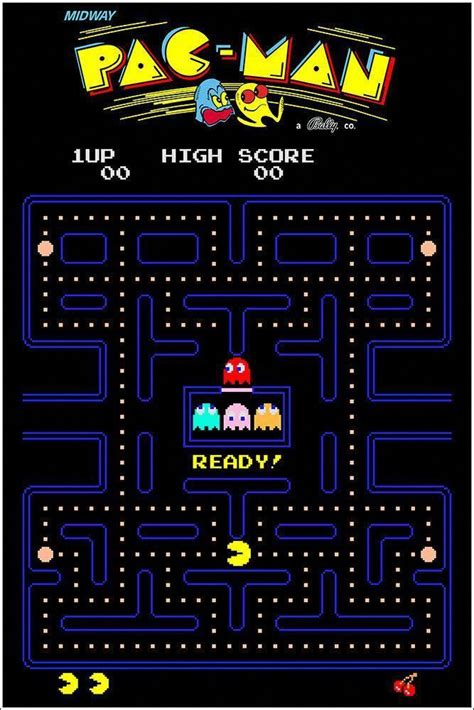 Pac-Man | Jeux vidéo classiques, Jeux vidéos rétros, Affiches rétro