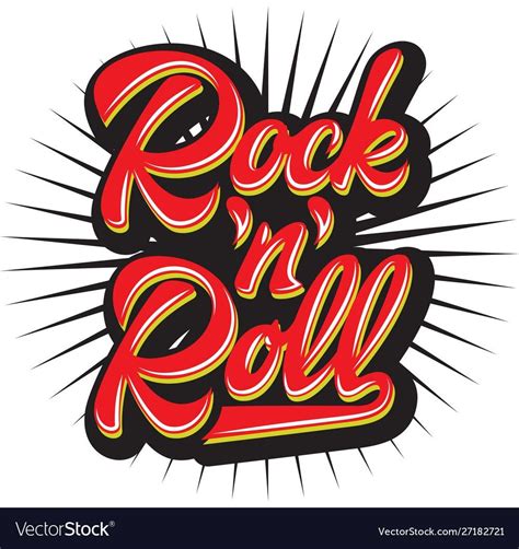 Rocknroll Lettering Poster