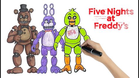 How To Draw Fnaf Characters Compilation Youtube