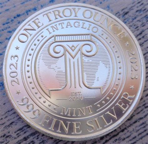 1 Oz 2023 Ufos Over Tenochtitlan Aztec Mexico Alien Round 999 Fine