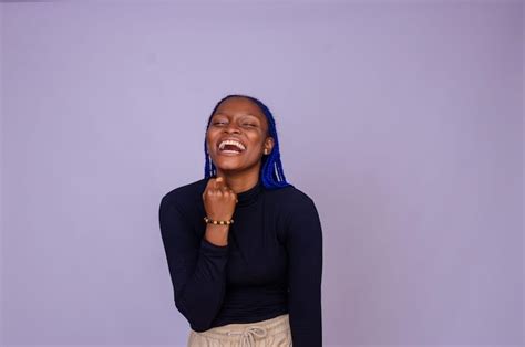 Premium Photo Excited African Lady Isolated Over White Background