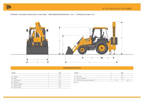 Ficha T Cnica Retroexcavadora Jcb Cx Ppt