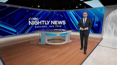 Nbc Nightly News Saturday New Set Update July 22 2023 Youtube