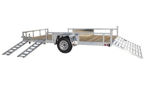 ALUMINUM UTILITY TRAILER SIDE LOAD RAMP 7×14 | Weyers Equipment