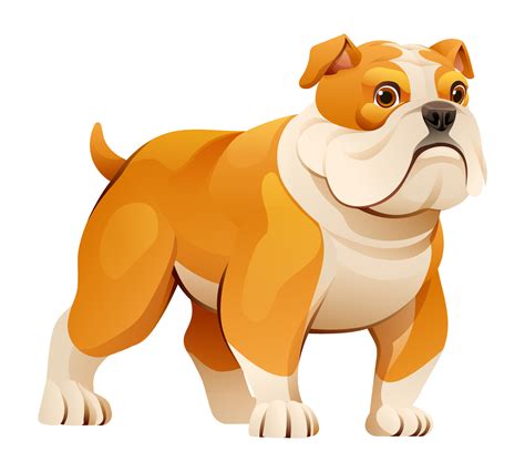 Cute bulldog vector cartoon illustration 18778905 Vector Art at Vecteezy