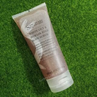 Boots Sanctuary Spa White Lily Damask Rose Body Scrub body scrub สค