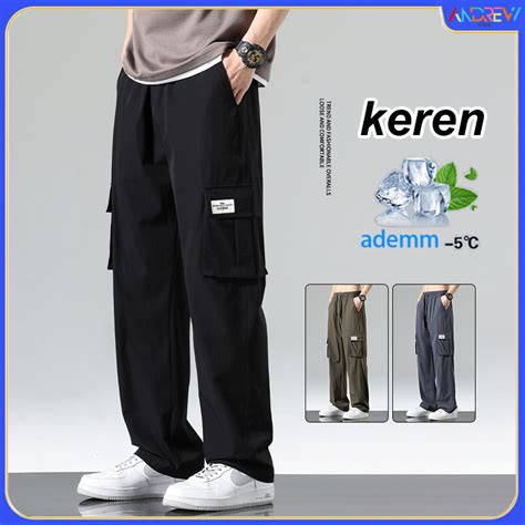 Jual Celana Cargo Panjang Pria Korean Style Fashion Cargo Pants Pria